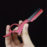 Colourful Professional Straight Edge Shaver or Folding Beard Cutter